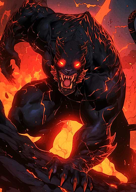Fiery Panther Creature