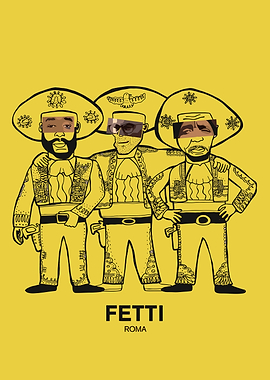 Fetti Roma Three Mariachi Figures