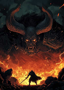 Epic Battle: Knight vs. Demon