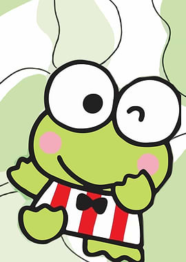 Keroppi Wink Cartoon Character