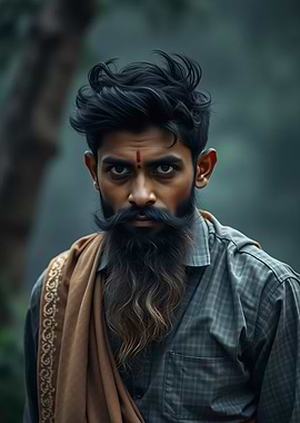 Portrait of a man with beard