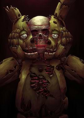 Springtrap Animatronic with Skull