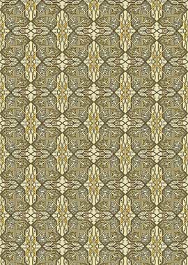 Ornamental Pattern with Geometric and Floral Motifs