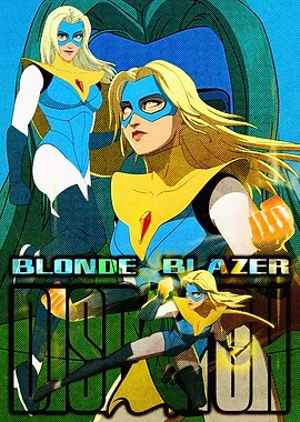 Blonde Blazer Comic Book Cover