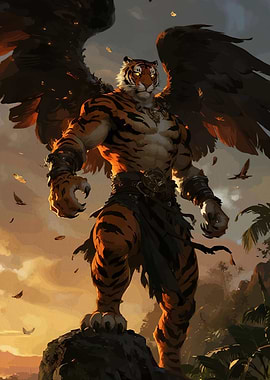 Winged Tiger Warrior Cliff