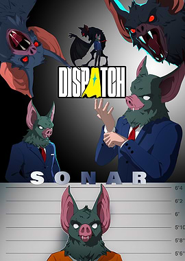 Dispatch Sonar: Bat-Themed Character Design