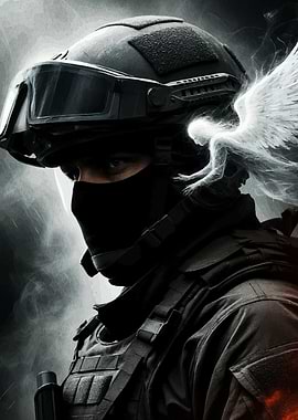 Soldier Angelic Figure