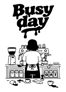 Busy Day at the Coffee Shop