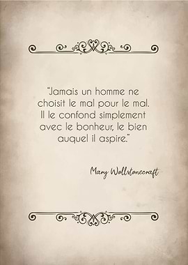 Mary Wollstonecraft Quote Art Print