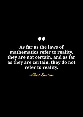 Einstein Quote on Mathematics and Reality
