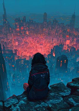 Cyberpunk City Night Watch