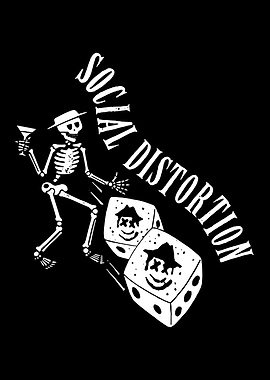 Social Distortion Skeleton Dice