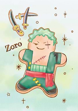 One Piece Sweet Zoro Gingerbread
