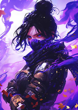 Reene with Purple Mask