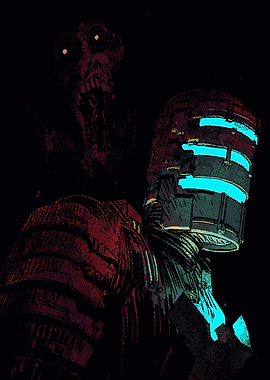 Dead Space: Isaac Clarke and Necromorph