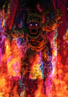 Springtrap in Flames