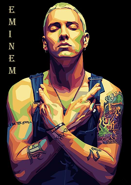 Eminem Portrait Pop Art