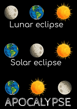 Lunar Eclipse, Solar Eclipse, Apocalypse, Funny Astronomy