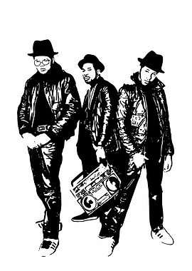 Black and White Retro Style Portrait