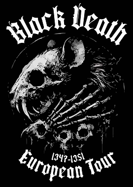 Black Death European Tour Graphic