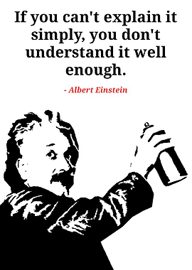 Einstein Quote with Spray Paint Art