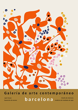 Barcelona Contemporary Art Gallery Poster