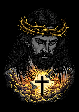 Jesus Christ with Crown of Thorns