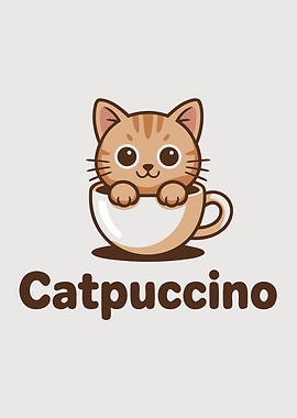 Catpuccino Cappuccino Cat Pun