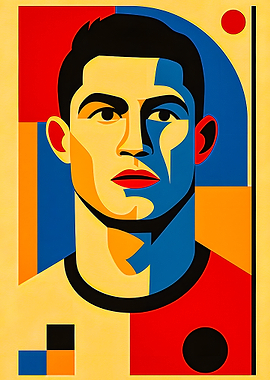 Cristiano Ronaldo Pop Art Portrait