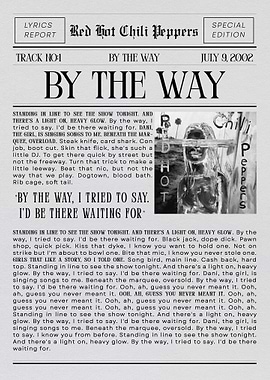 Red Hot Chili Peppers - By The Way