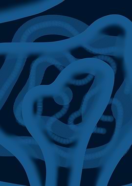 Abstract Blue lines and Shapes