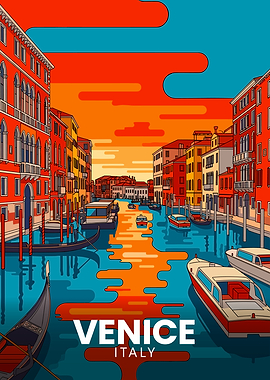 Venice, Italy: Colorful Canal Travel