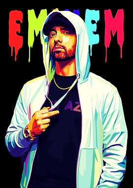 Eminem Colorful Portrait