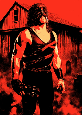 Kane WWE Wrestling Poster