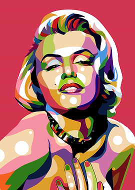 Marilyn Monroe Pop Art Portrait