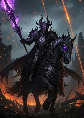 Dark Knight Horseback