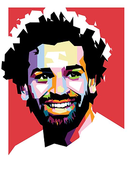 Mohamed Salah Pop Art Portrait