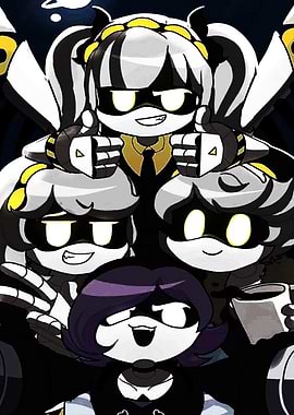 Murder Drones characters group shot