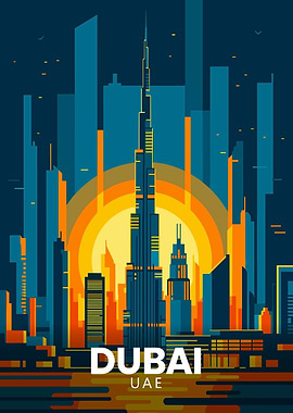Dubai UAE Skyline Travel