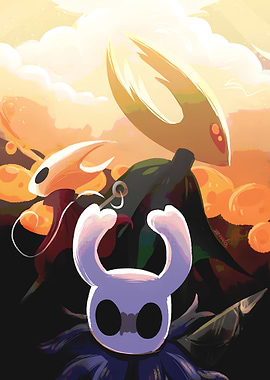 Hollow Knight characters digital art