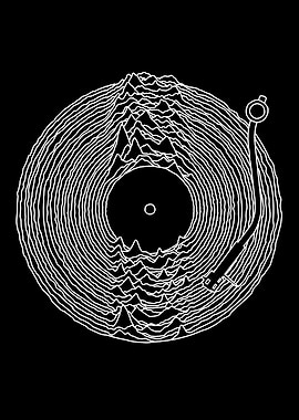 Joy Division Unknown Pleasures Vinyl Art