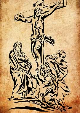 Jesus Christ Crucifixion Religious Art