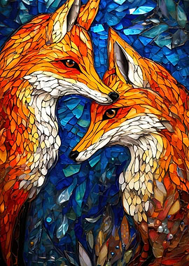 Mosaic Foxes