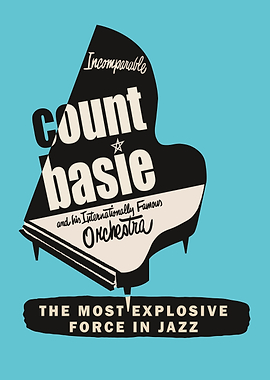 Count Basie Jazz Poster