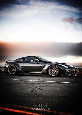 Nissan Skyline GT-R at Sunset