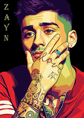 Zayn Malik Pop Art Portrait