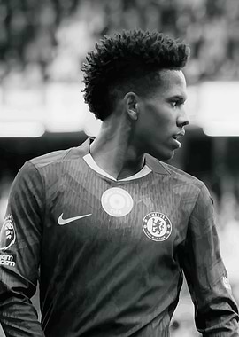 Chelsea Football Player in Black and White