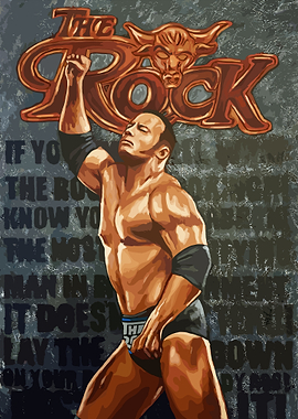 The Rock: Dwayne Johnson Painting
