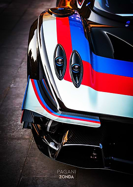 Pagani Zonda Tricolore Poster