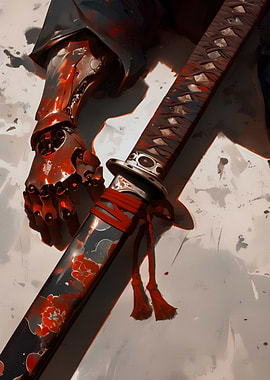 Cyberpunk Samurai Arm and Katana